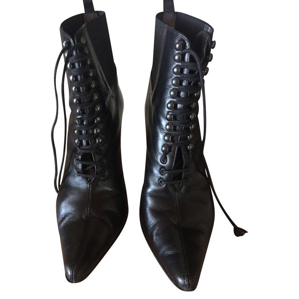 D&G Ankle boots Leather in Black
