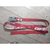 Off White Riem Canvas in Rood