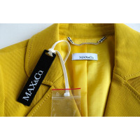 Max & Co Blazer aus Baumwolle in Gelb