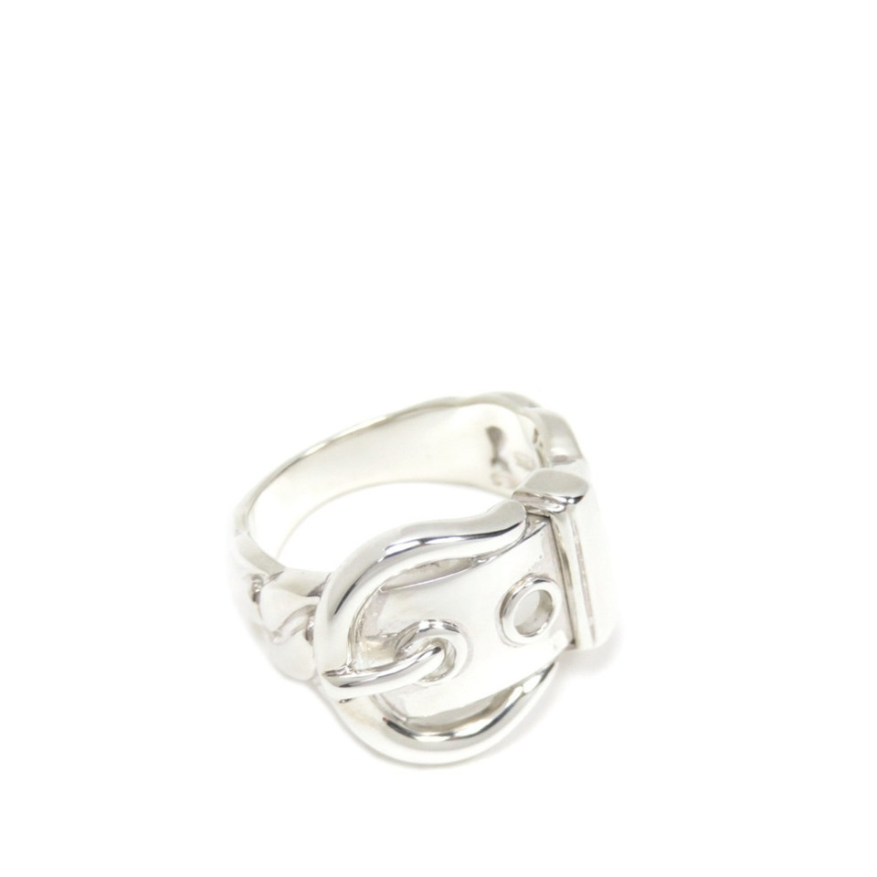 Hermès Ring in Silbern