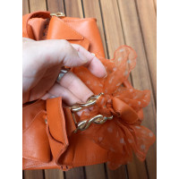 Tommy Hilfiger Handtasche aus Leder in Orange