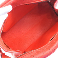 Bottega Veneta Handtasche aus Leder in Orange