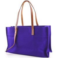 Hermès Handtasche aus Canvas in Violett