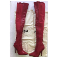 Fendi Boots Leather in Red