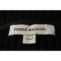 Pierre Balmain Jacke/Mantel aus Wolle in Schwarz
