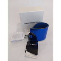 Emporio Armani Bracelet/Wristband Leather in Blue