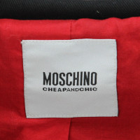 Moschino Cheap And Chic Giacca/Cappotto in Cotone in Nero