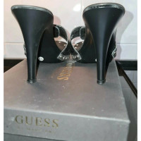 Guess Sandals Patent leather in Black