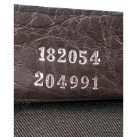 Alexander McQueen Shoulder bag Patent leather in Brown