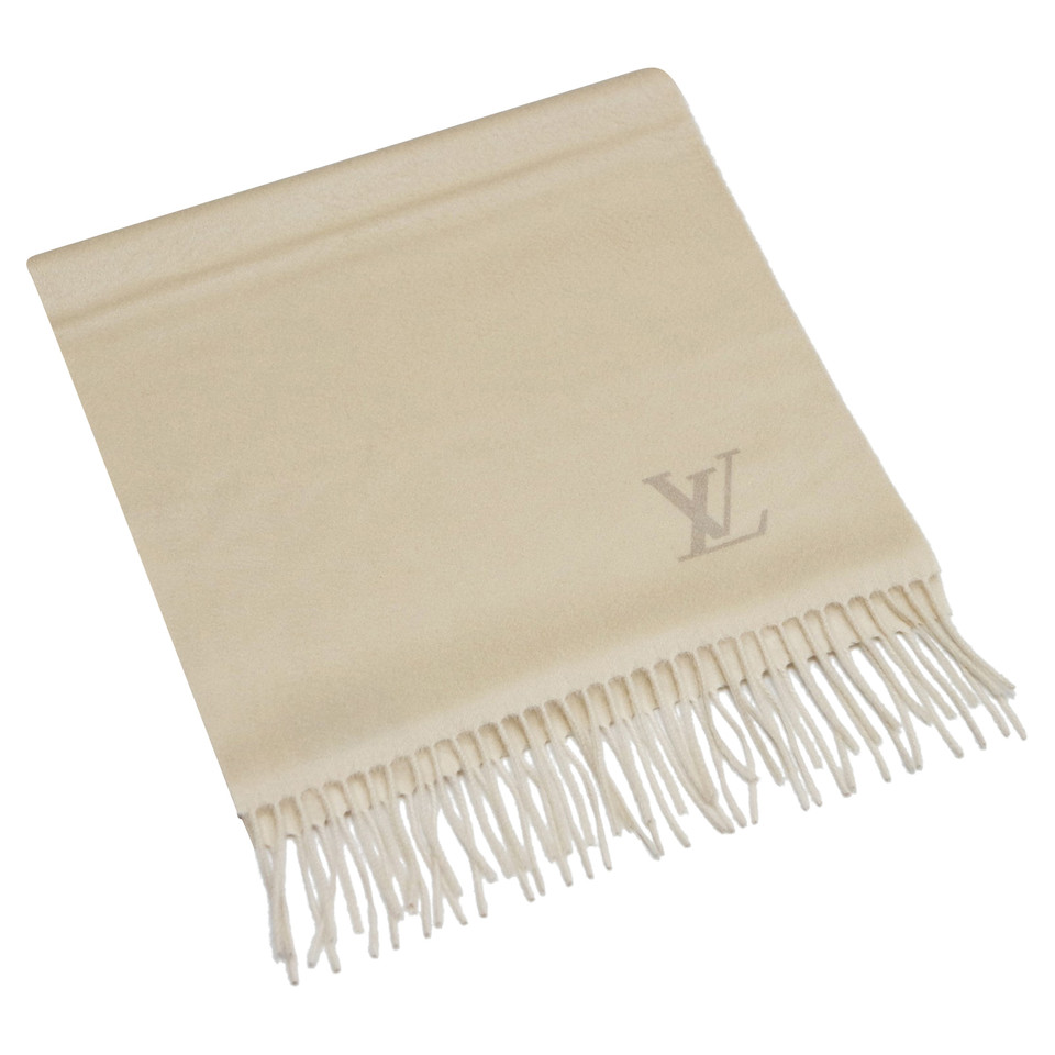 Louis Vuitton Schal/Tuch aus Kaschmir in Weiß
