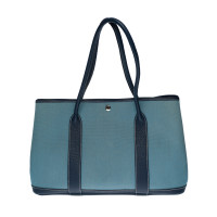 Hermès Garden Party Tote 36 Canvas Jeans fabric in Blue