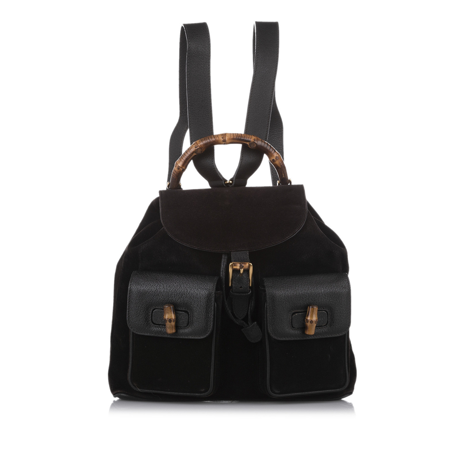 Gucci Backpack Suede in Black - Second Hand Gucci Backpack Suede in Black  buy used for 529€ (6257993)