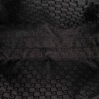 Gucci Täschchen/Portemonnaie aus Baumwolle in Schwarz