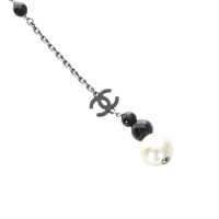 Chanel Kette aus Perlen in Schwarz