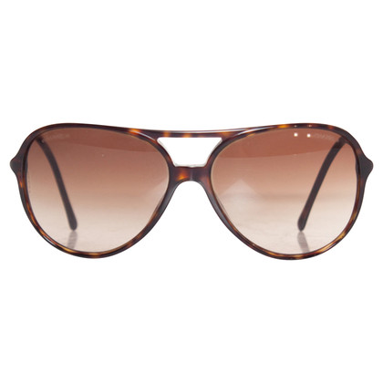 Chanel Sunglasses Leather in Brown