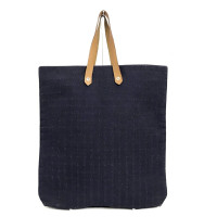 Hermès Tote Bag aus Canvas in Blau