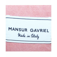 Mansur Gavriel Clutch aus Leder in Rosa / Pink