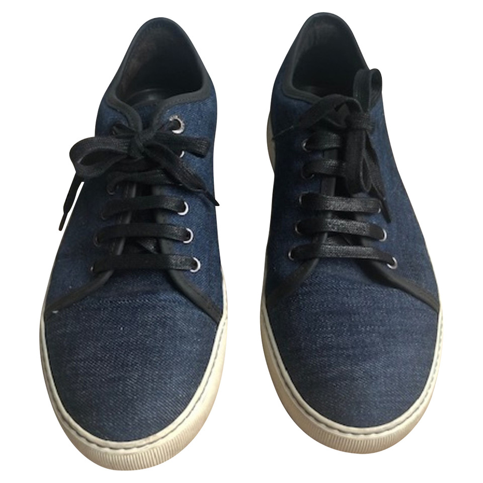Lanvin Sneakers aus Jeansstoff in Blau
