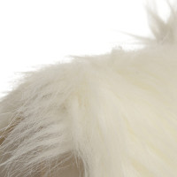 Kaviar Gauche Faux fur vest white