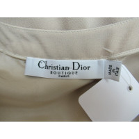 Christian Dior Vestito in Seta in Beige