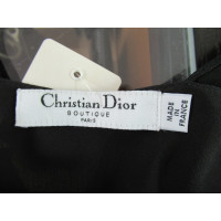 Christian Dior Vestito in Seta in Nero