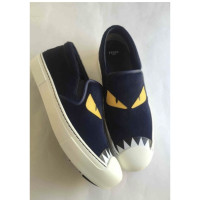 Fendi Slipper/Ballerinas aus Leder in Blau