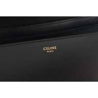 Céline Classic Bag aus Leder in Schwarz