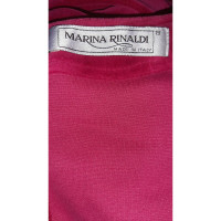 Marina Rinaldi Kleid aus Baumwolle in Rot
