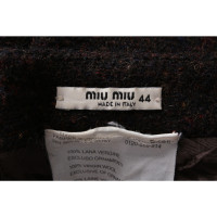 Miu Miu Anzug aus Wolle in Braun