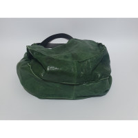Hache Handtasche aus Leder in Grün