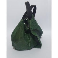 Hache Handtasche aus Leder in Grün