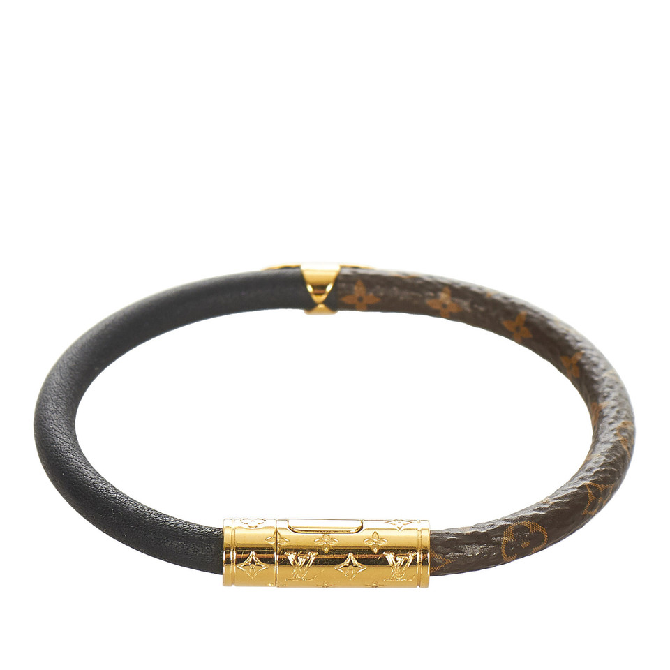 Louis Vuitton Armband Leer in Zwart