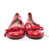 Pretty Ballerinas Pumps/Peeptoes aus Leder in Rot