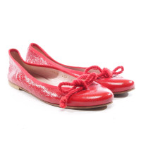 Pretty Ballerinas Pumps/Peeptoes aus Leder in Rot