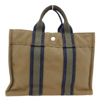 Hermès Fourre Tout Bag aus Canvas in Khaki