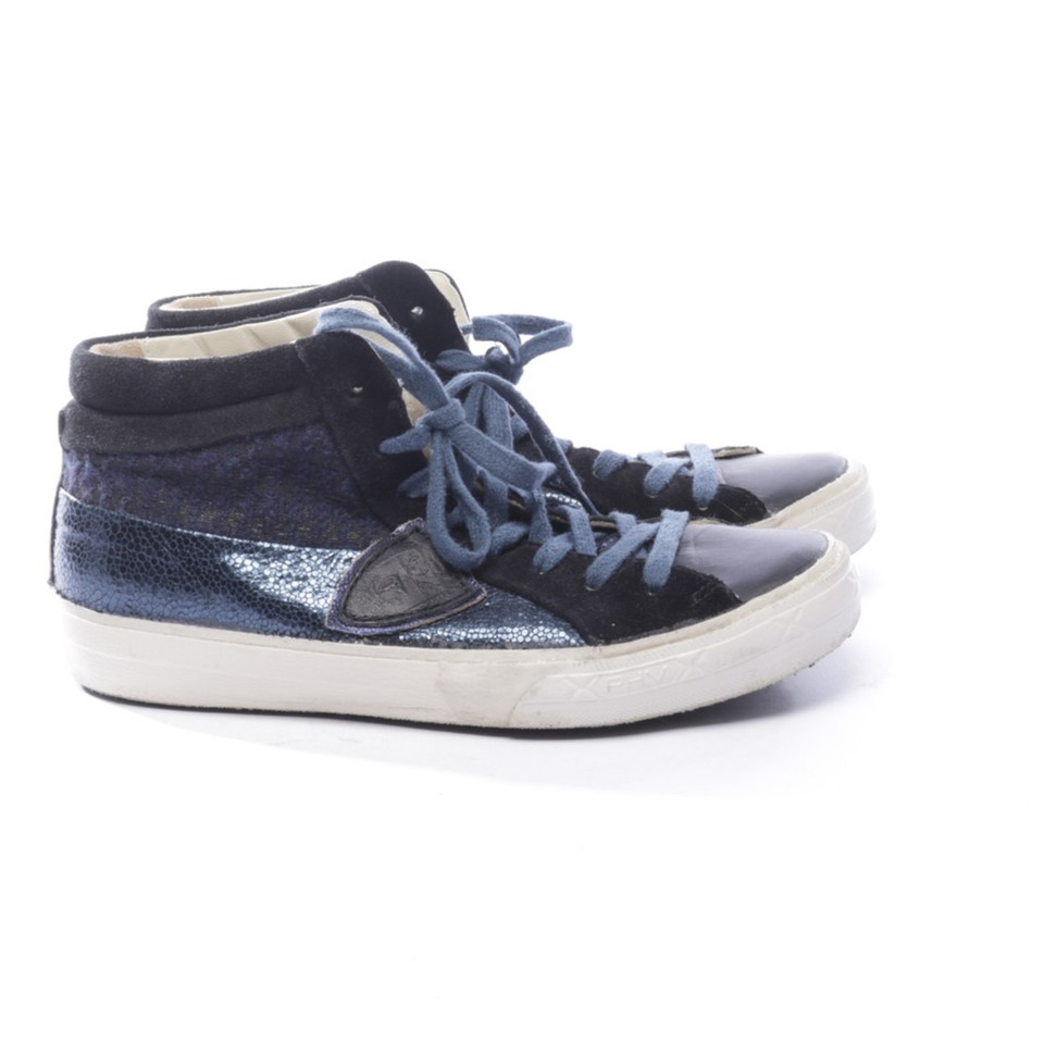 Philippe Model Sneakers aus Leder in Blau
