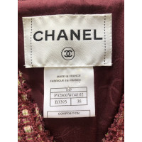 Chanel Veste/Manteau en Laine en Bordeaux