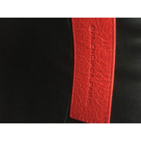 Balenciaga Clutch aus Leder in Rot