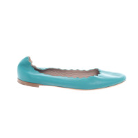 Chloé Slippers/Ballerinas Leather in Turquoise