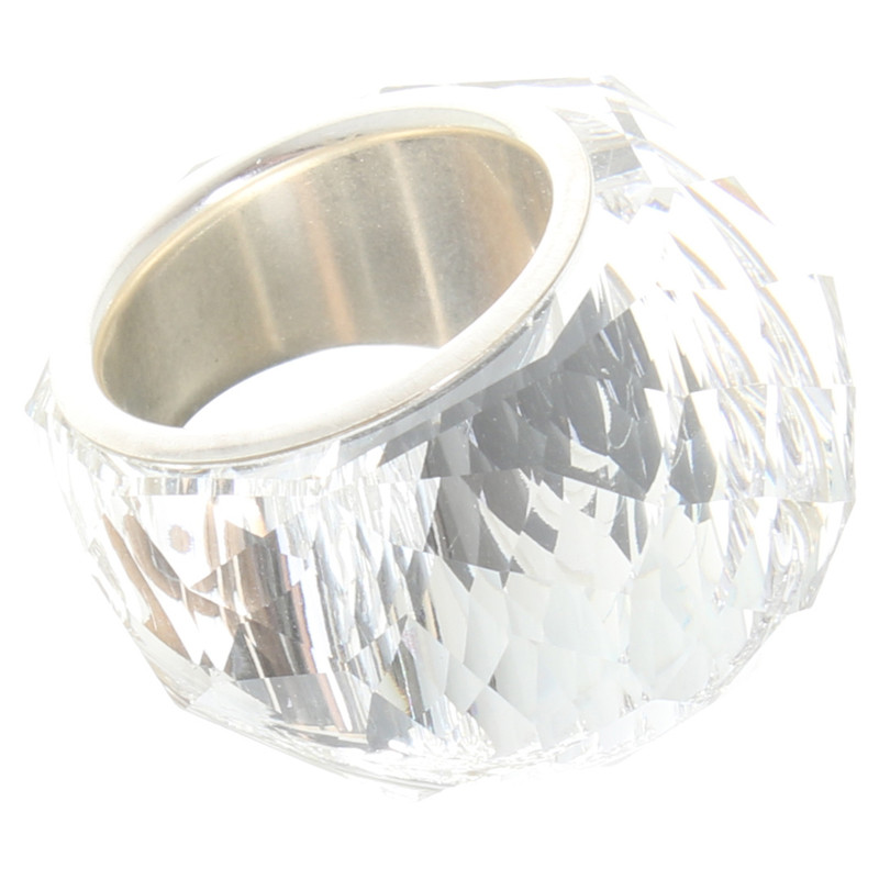 Swarovski Crystal ring in silver