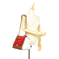 Céline Trapeze Bag aus Leder in Rot