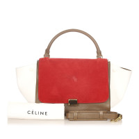 Céline Trapeze Bag aus Leder in Rot