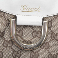 Gucci Umhängetasche aus Canvas in Beige