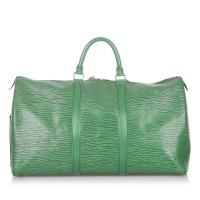 Louis Vuitton Keepall 50 aus Leder in Grün