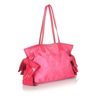 Prada Tote Bag aus Baumwolle in Rosa / Pink