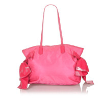 Prada Tote Bag aus Baumwolle in Rosa / Pink