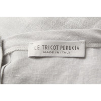 Le Tricot Perugia Kleid aus Leinen in Grau