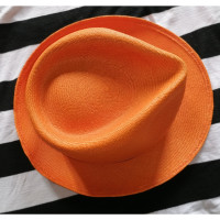 Authentic Panama Hut/Mütze in Orange