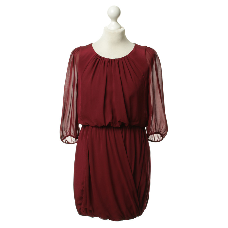 Tibi Silk dress in Bordeaux