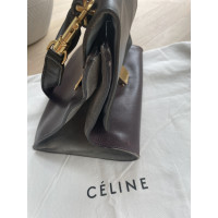 Céline Trapeze Bag aus Leder in Bordeaux